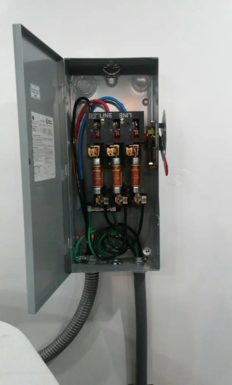 Three-phase disconnect switch installed for Electrical Wiring & Rewiring in Owatonna